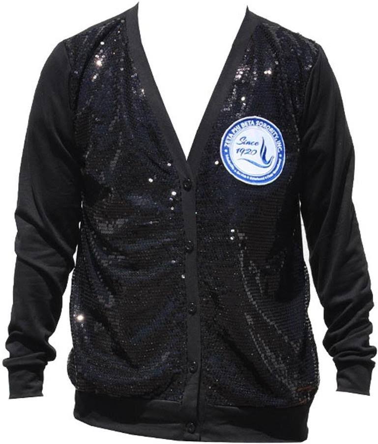 Black Sequins Cardigan P1560