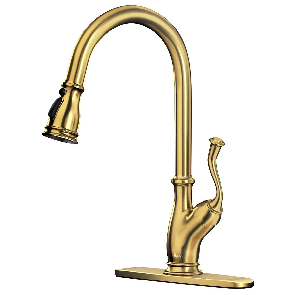 Gold Pull Down Kitchen Faucet with Sprayer K614191