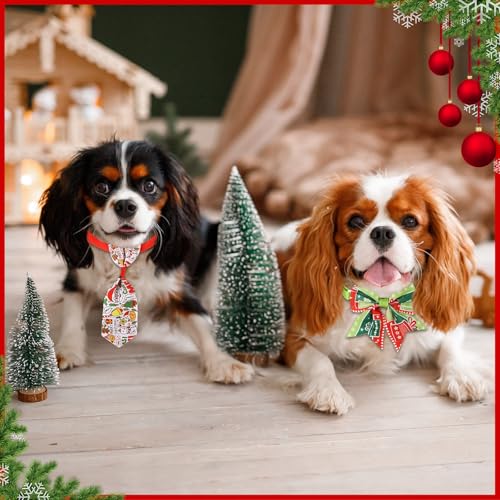 240 Pcs Christmas Dog Bow Ties Collars Set A80215