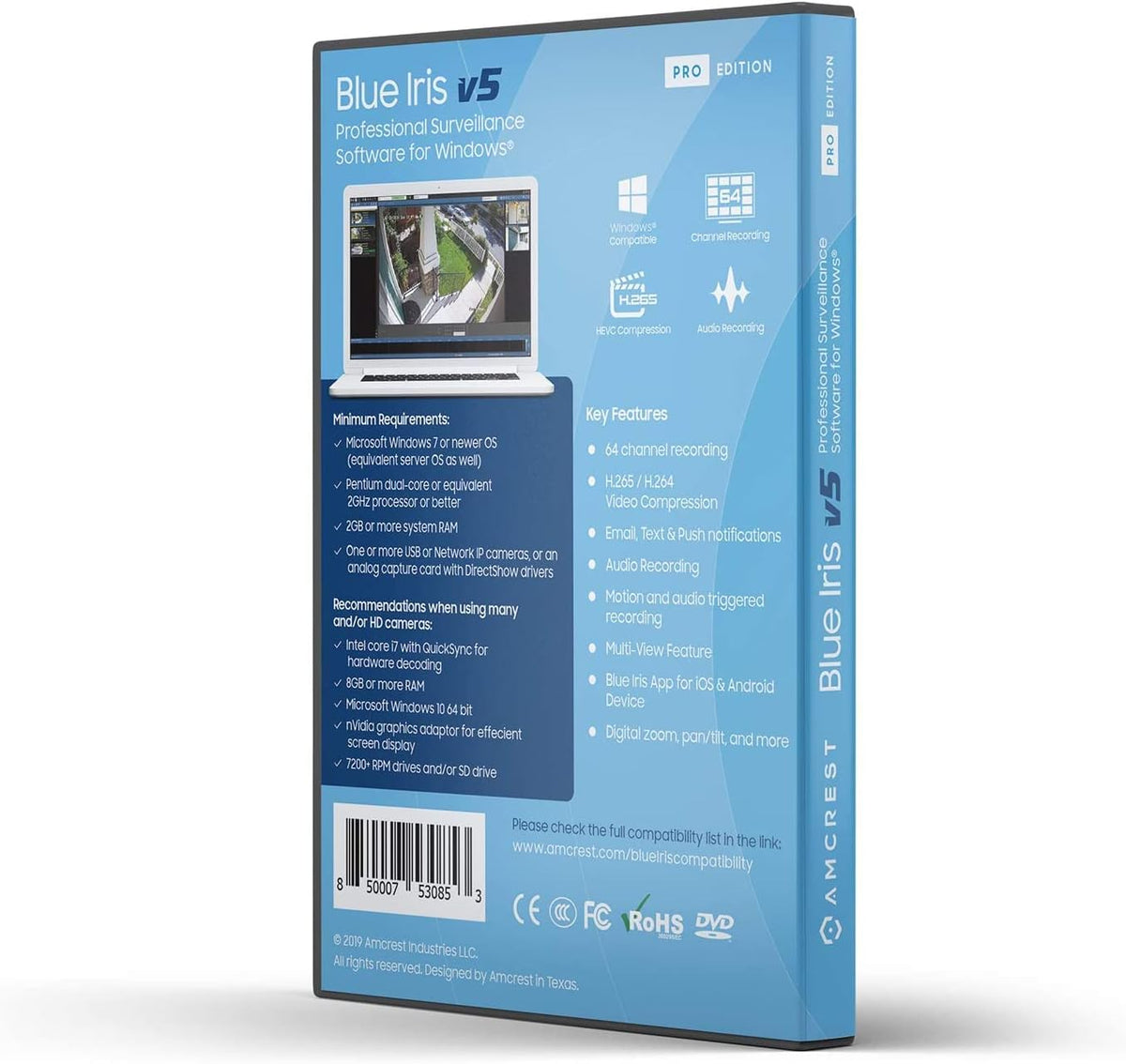 Blue Iris Professional Version 5 IP Camera Software N34330