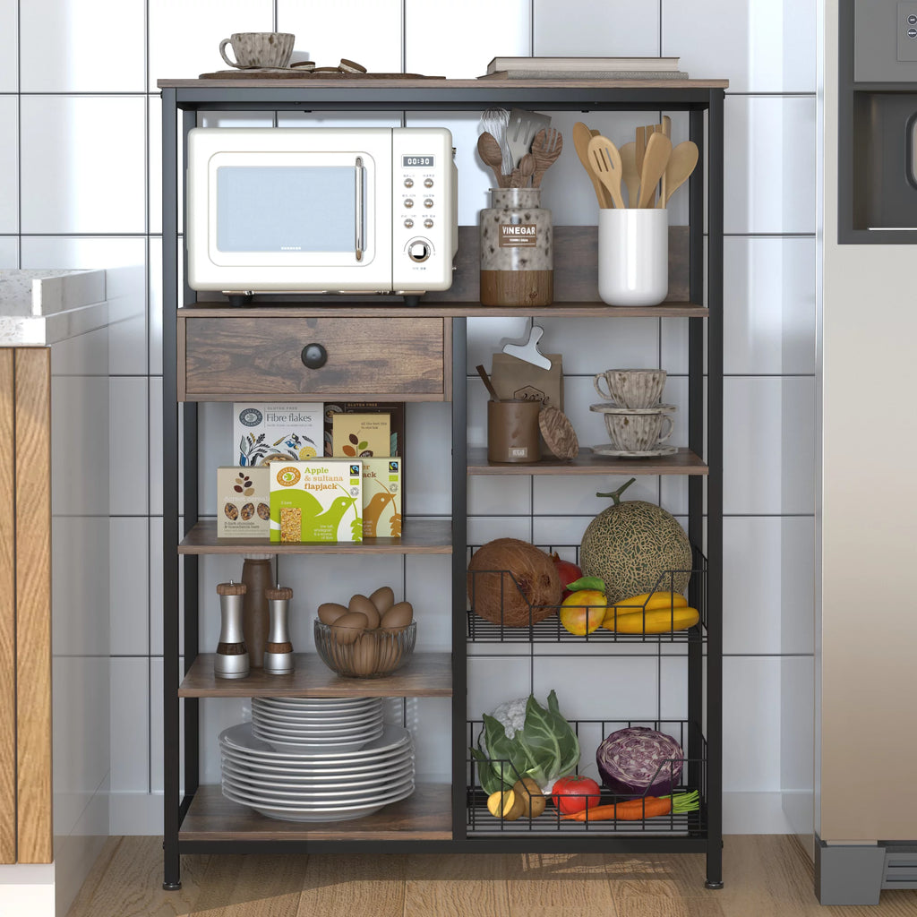 5-Tier Kitchen Bakers Rack with Storage G1151