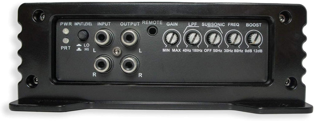 Dual 10" Loaded Sub Box Enclosure with Amplifier and 4 Gauge Amp Install Kit J4685