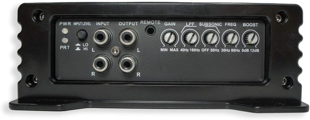 Dual 10" Loaded Sub Box Enclosure with Amplifier and 4 Gauge Amp Install Kit J4685