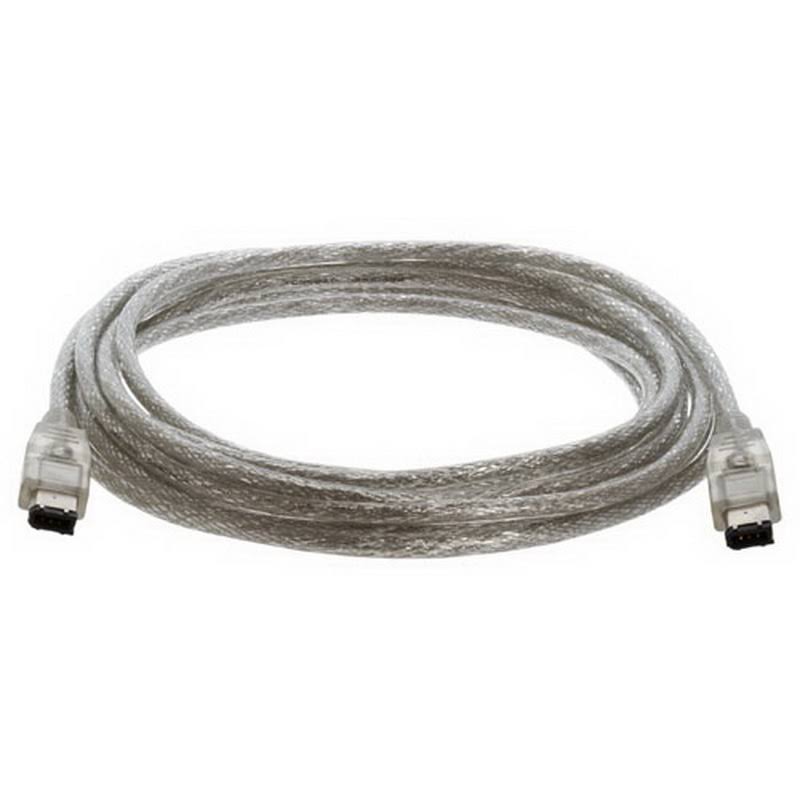 Clear 15ft Firewire DV Cable U351092