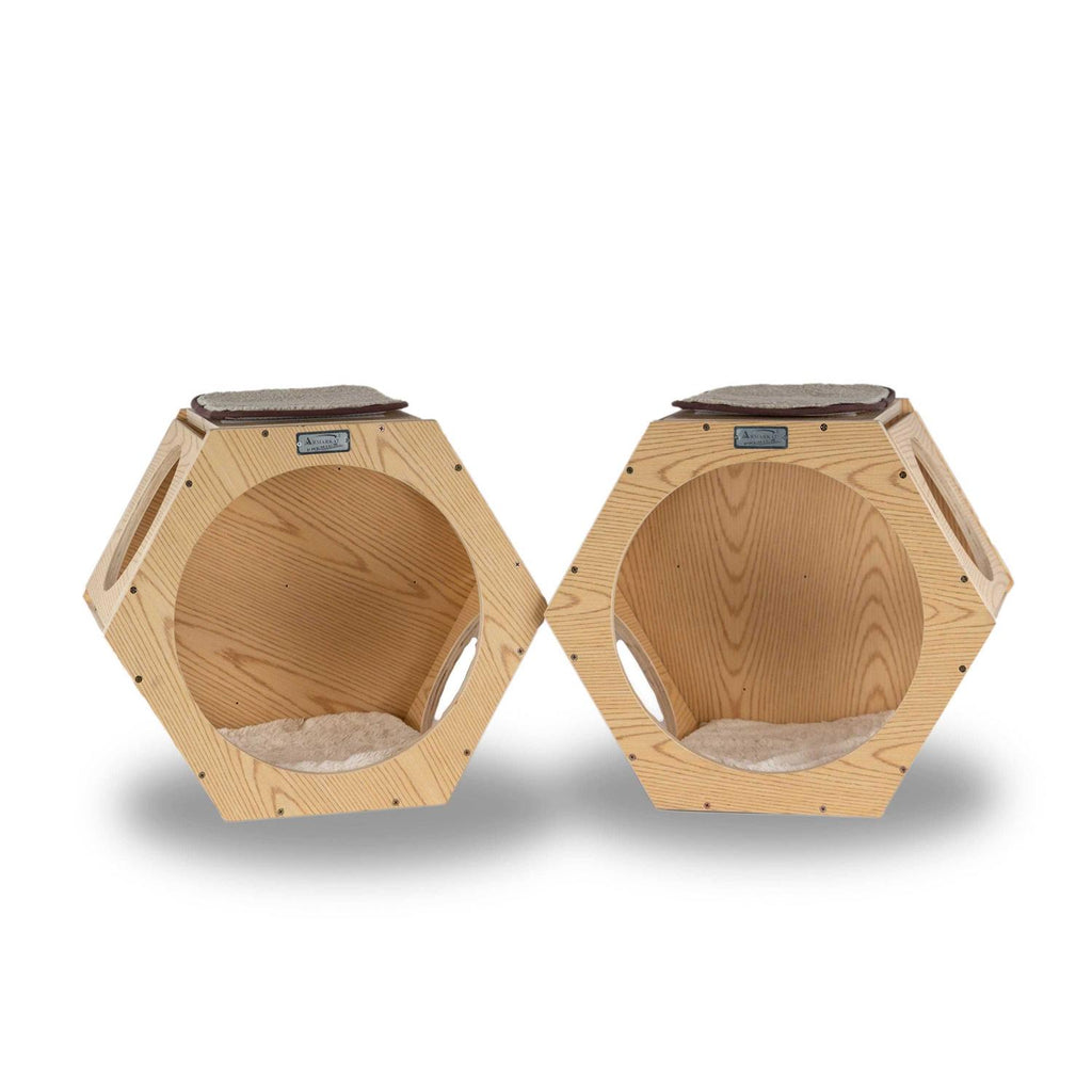 Set of Two Wood Wall Tree M7468