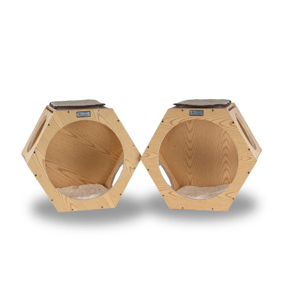 Set of Two Wood Wall Tree M7468