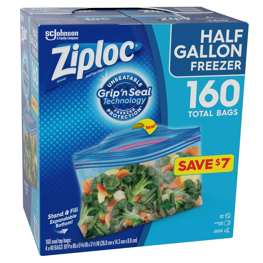 Half Gallon Freezer Bags (160 ct.) Y62038