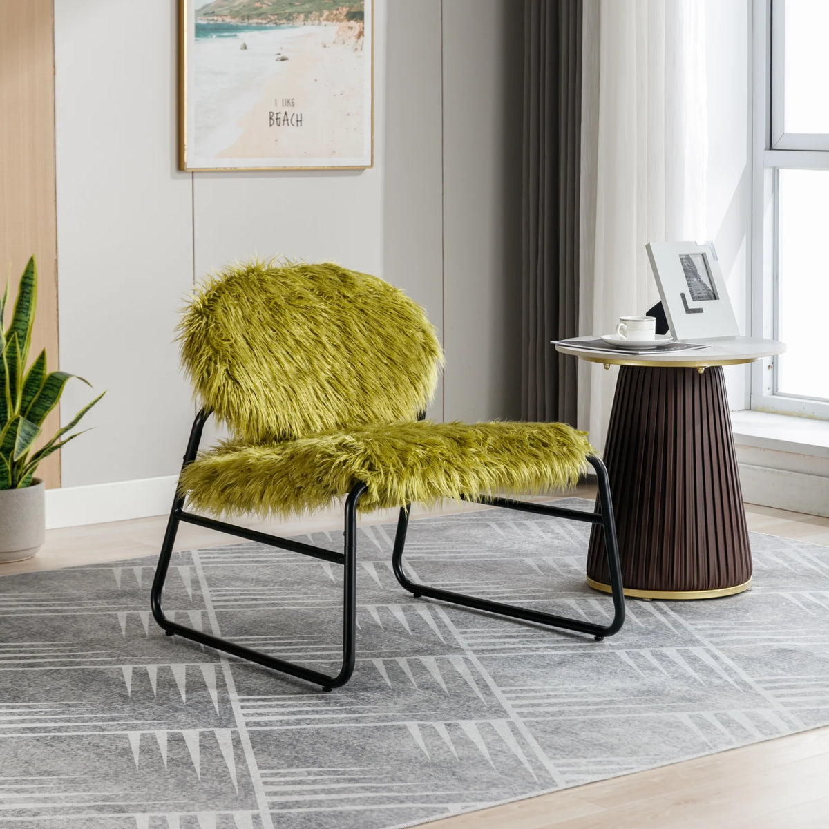 Accent Chair with Metal Frame B108