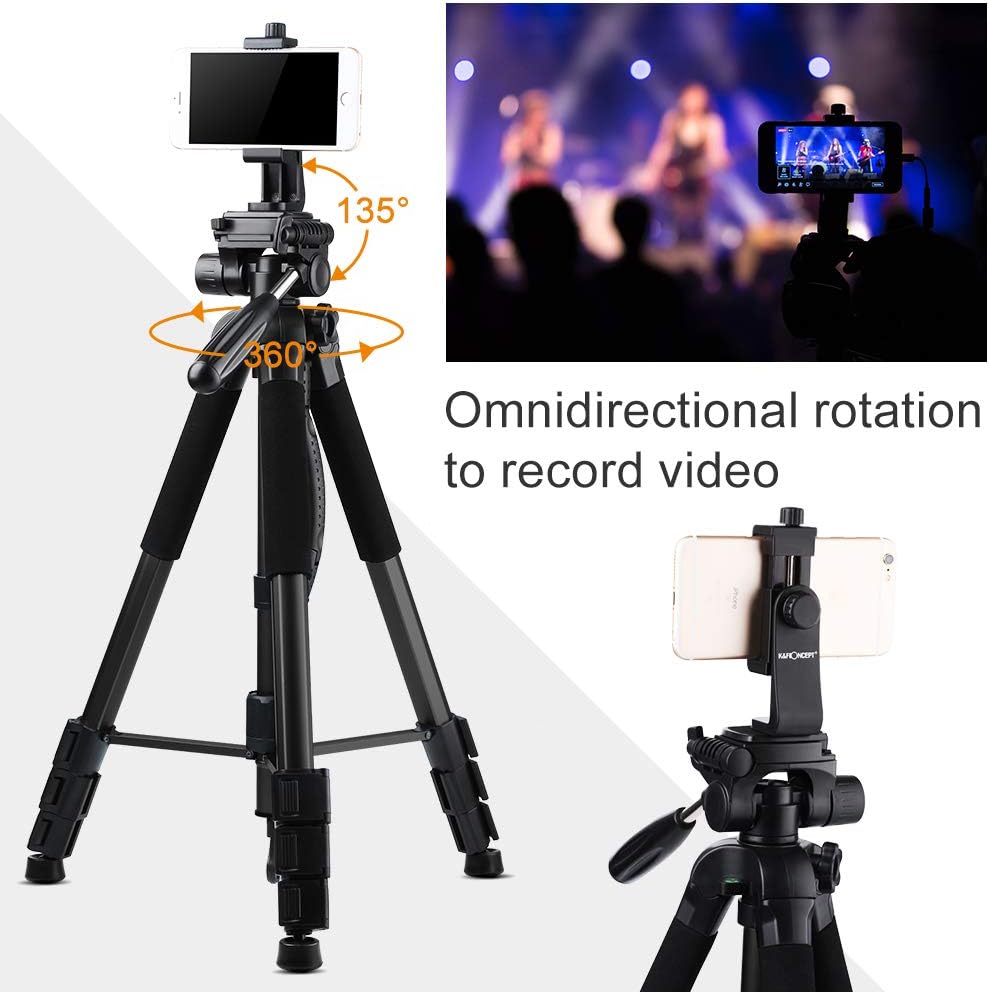 Portable Compact Aluminum Tripod Monopod with 3-Way Swivel Pan Tilt Head B30031
