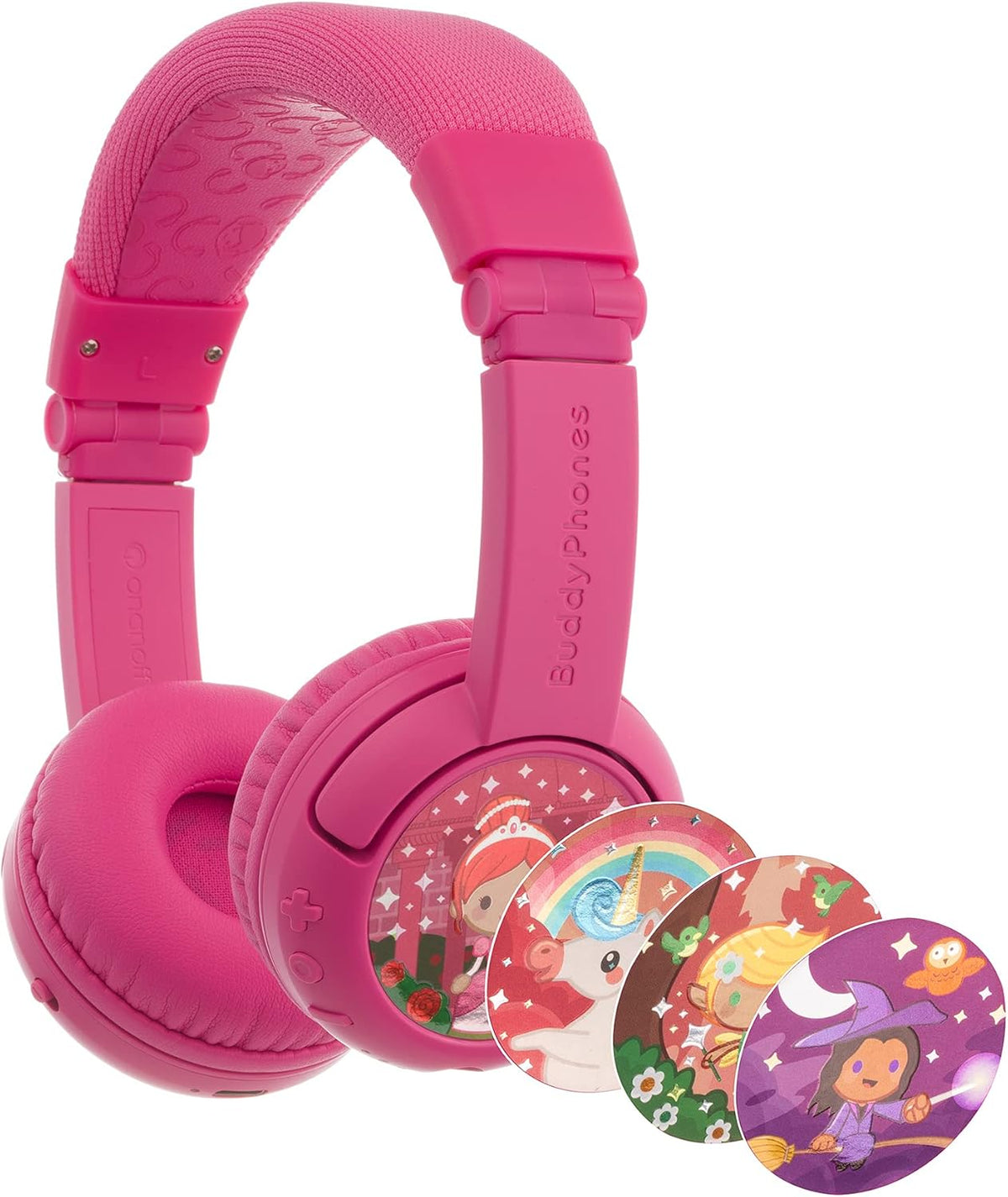 Rose Pink Kids Wireless Bluetooth Headphones Pack of 2 P384