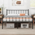 Full Metal Platform Bed Frame with Steel Slat Support X768