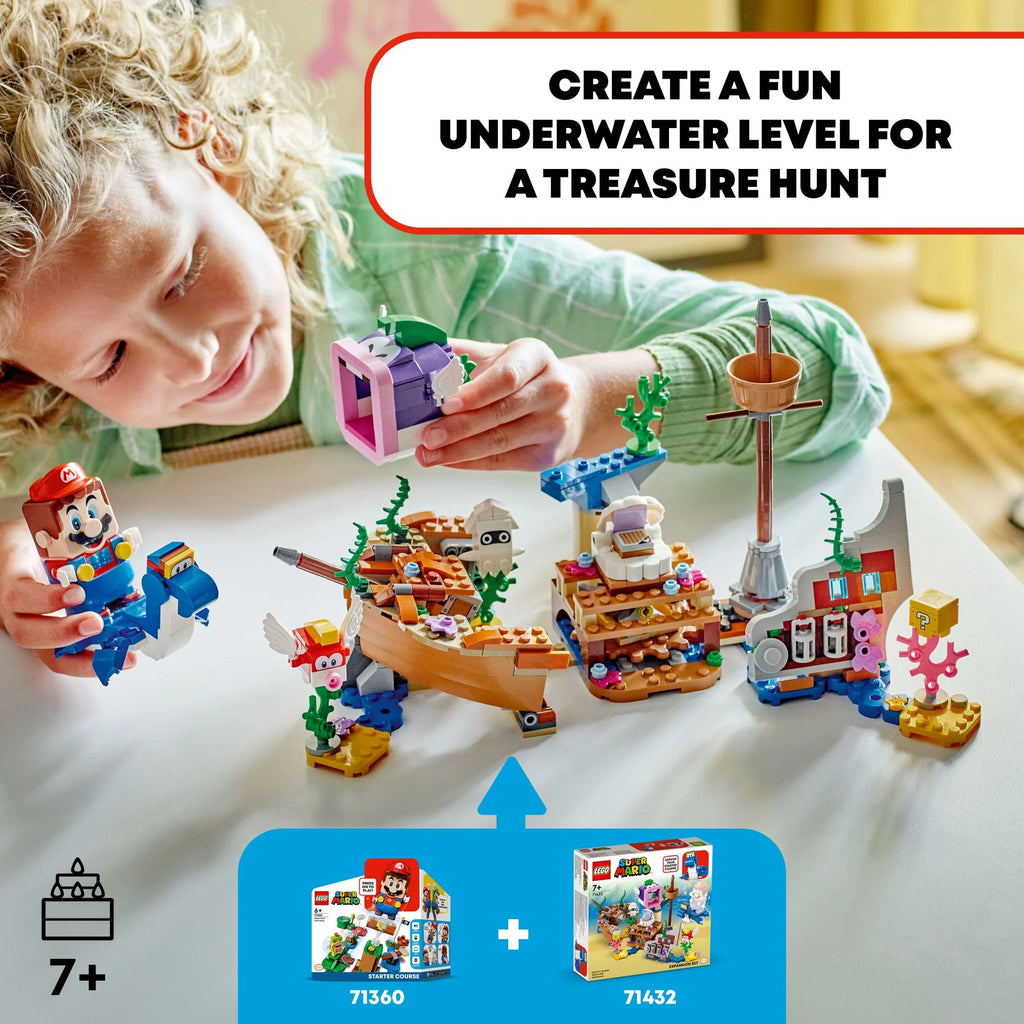 Buildable Super Mario Starter Course Set with Mario Figure and Bowser Jr. E116556