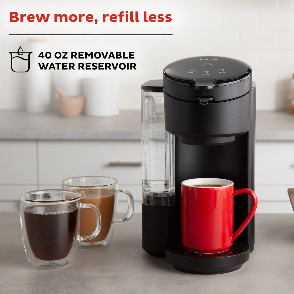 2-in-1 Single Serve Coffee Maker, Black X84674