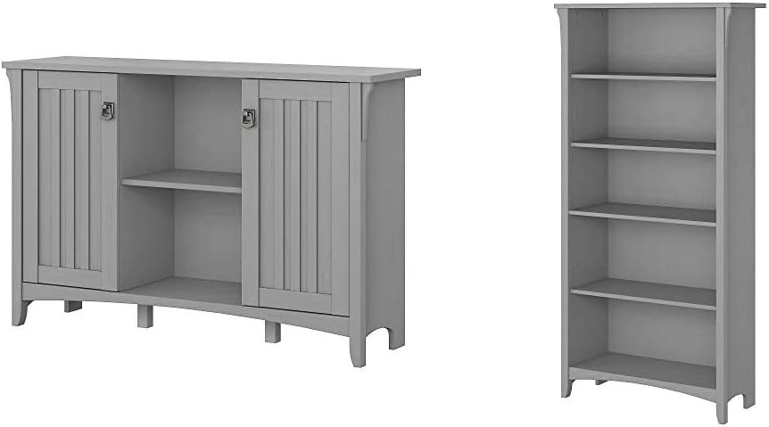 Vintage Black Accent Storage Cabinet with Doors S3776