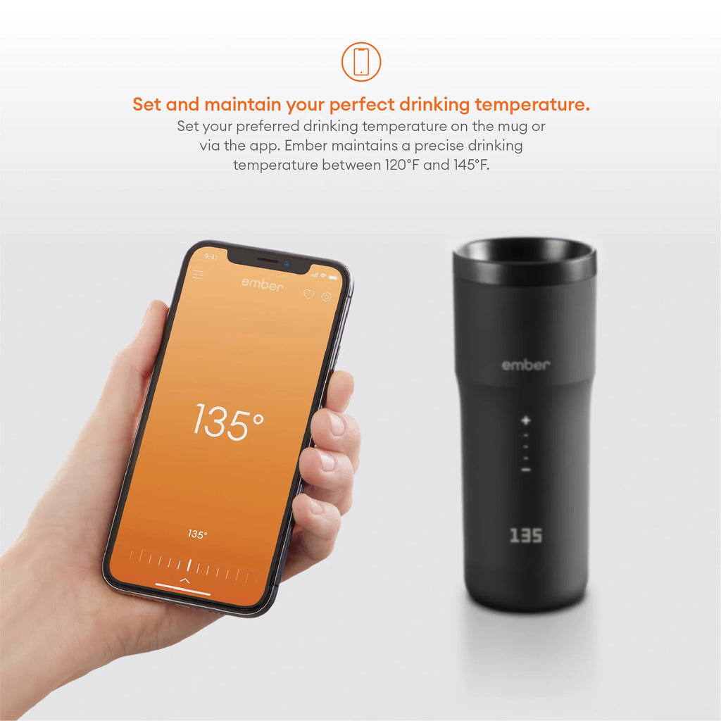 12 oz Black Temperature Control Smart Mug C67161