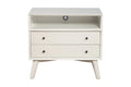 White 2 Drawer Wood Nightstand V352301