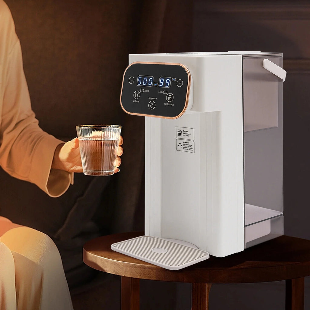 1500W Electric Kettle Hot Water Dispenser with Filter LCD Panel Y49956