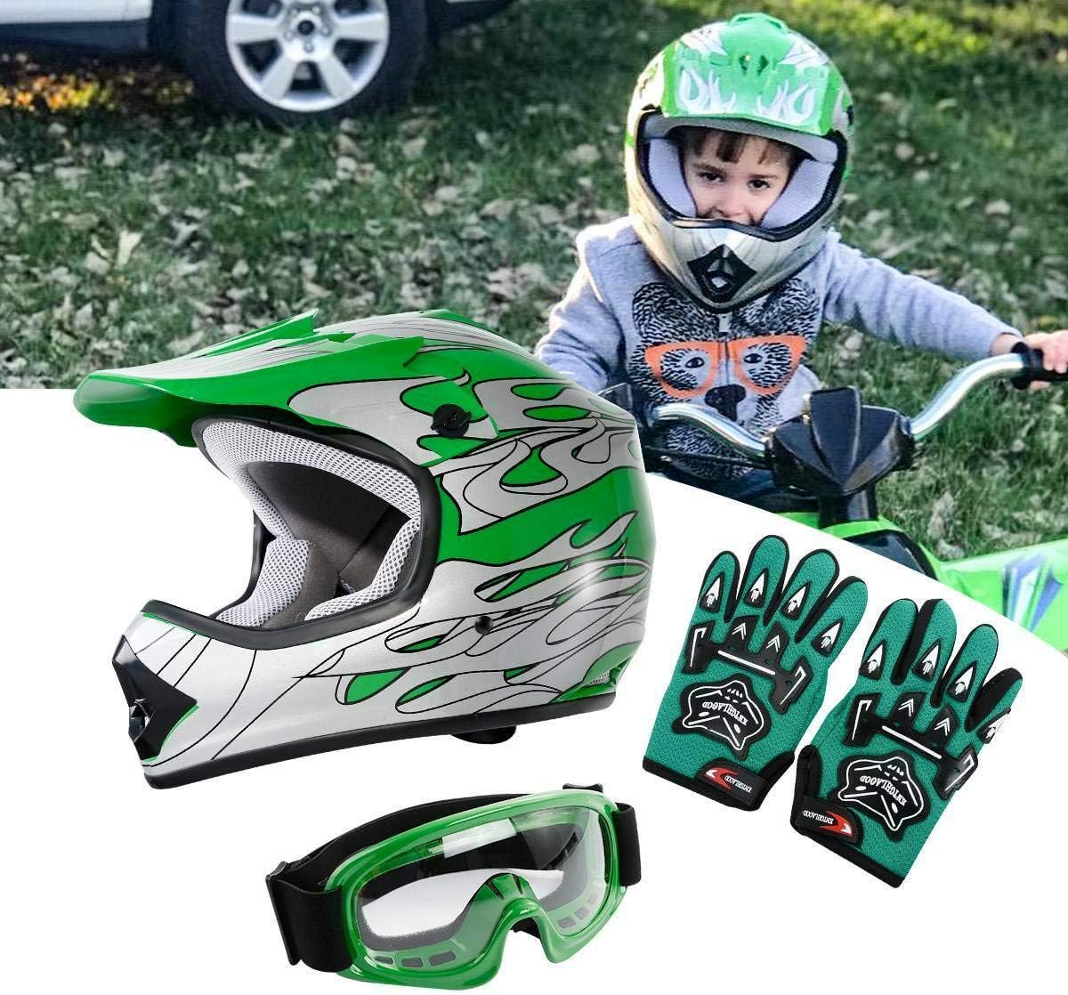 DOT Youth Offroad Dirt Bike Helmet U57295