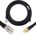 36 ft SMA Female to SO239 Extension Cable, Pure Copper Low-Loss Coaxial Cables 50 Ohm V98744