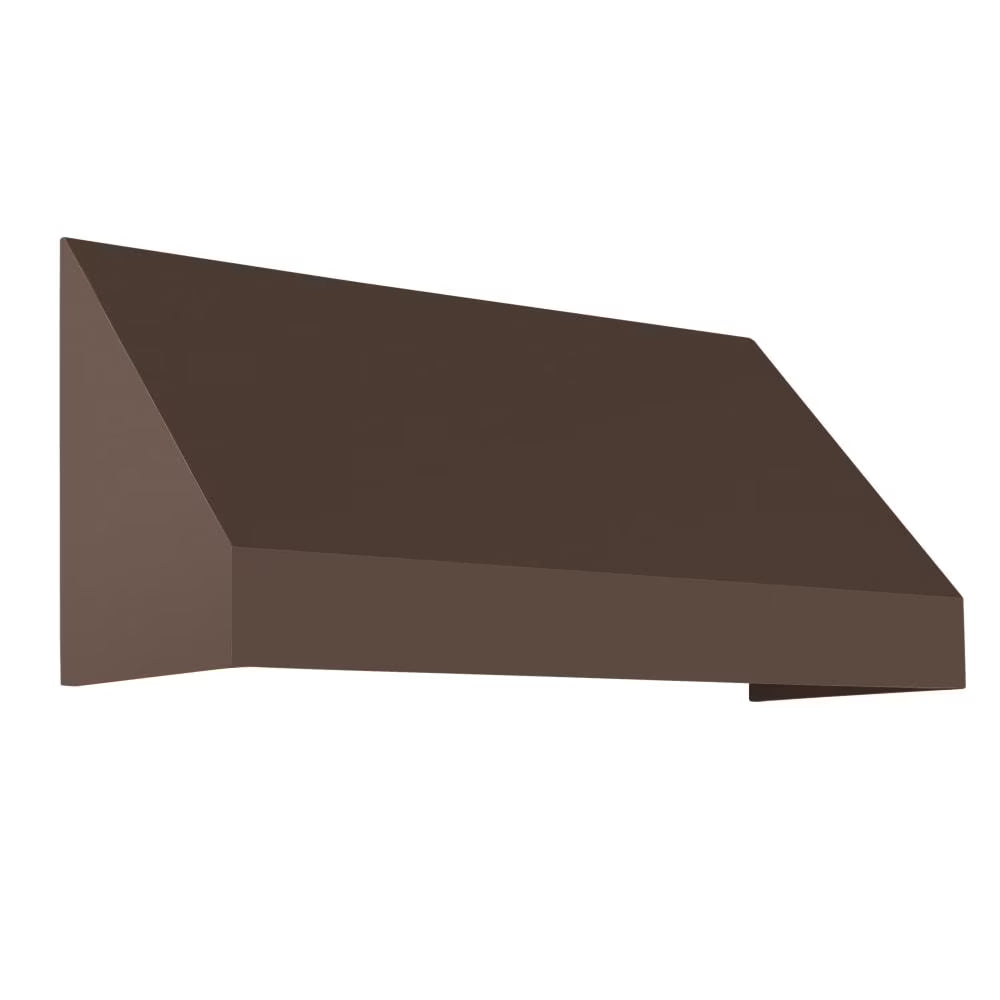8.375 ft Fixed Awning Acrylic Fabric, Brown U94114