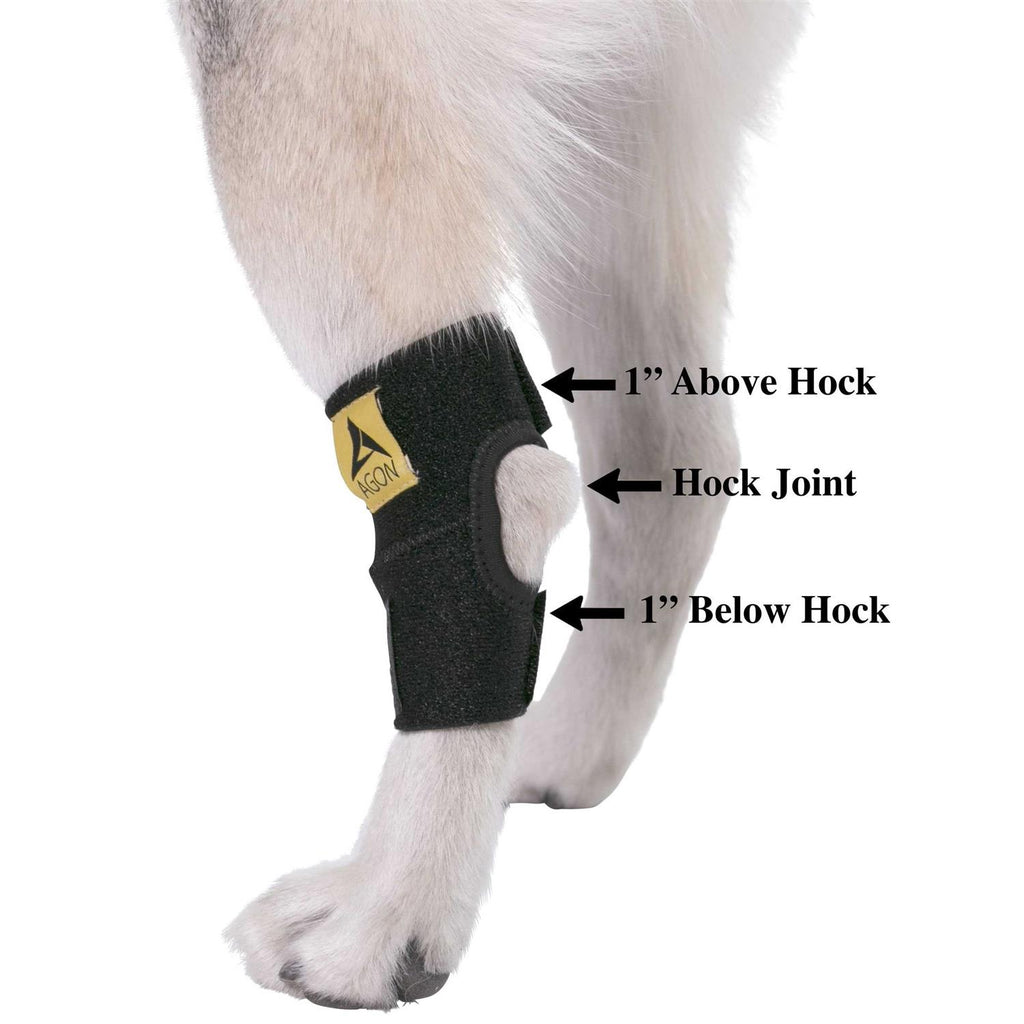 Dog Rear Hock Joint Brace Compression Wrap With Straps D423