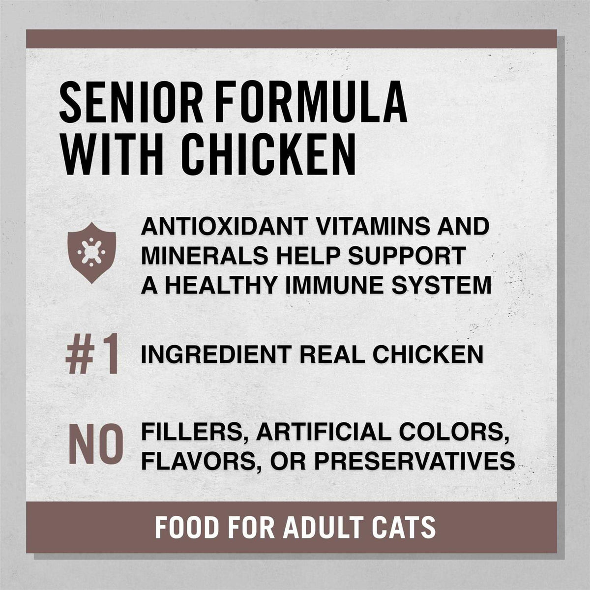 Senior Formula with Chicken Dry Cat Food S5534