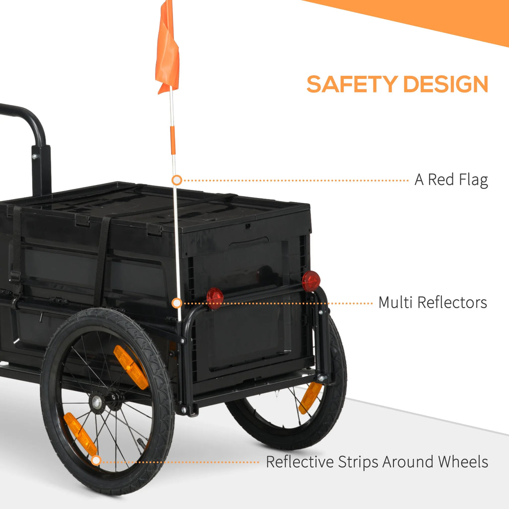 Bike Trailer Wagon with Storage Box K505895