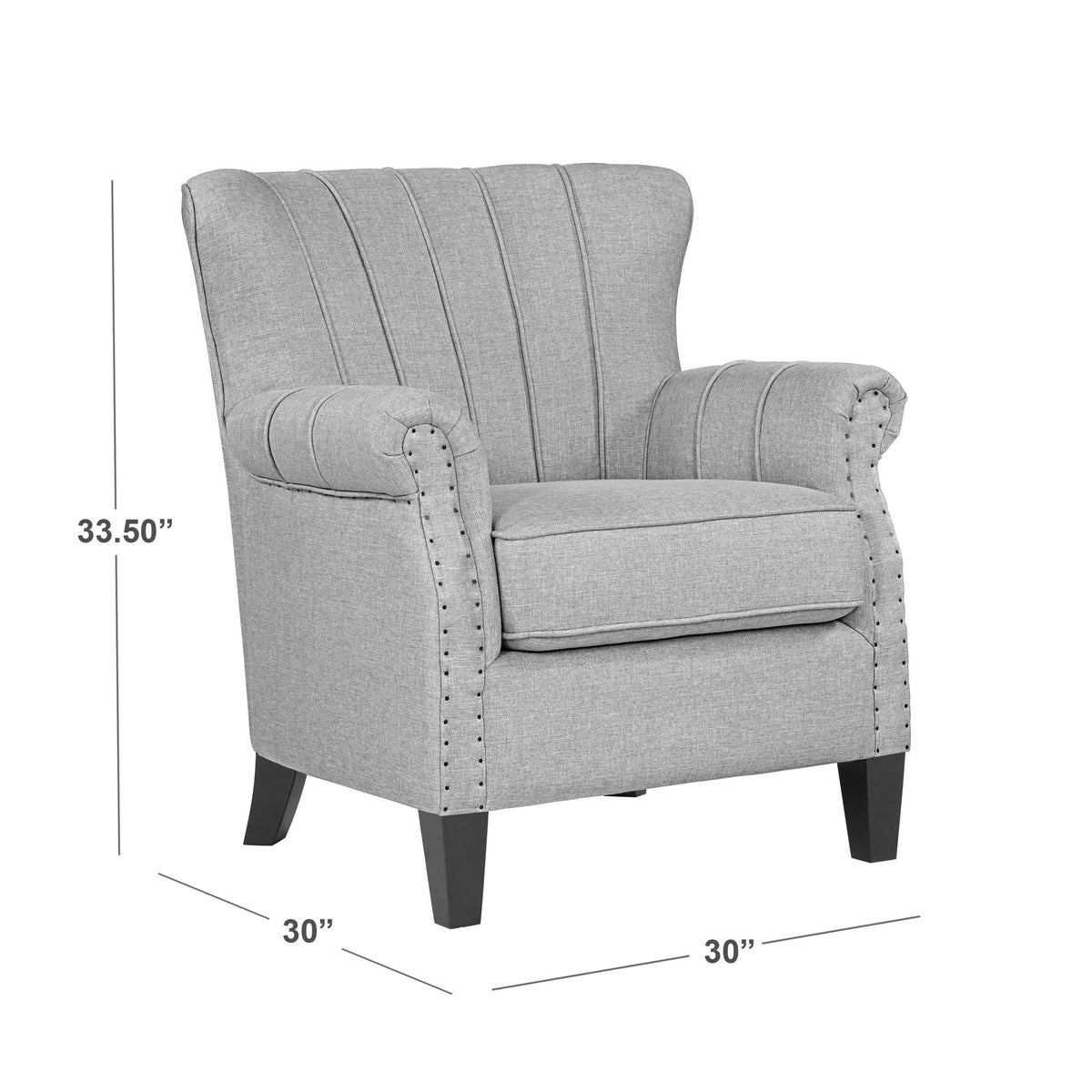 Soft Red Linen Armchair S560833