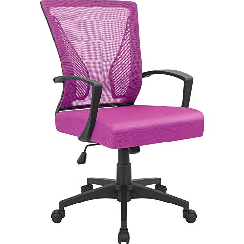 Black Ergonomic Mesh Office Chair with Lumbar Support W90004