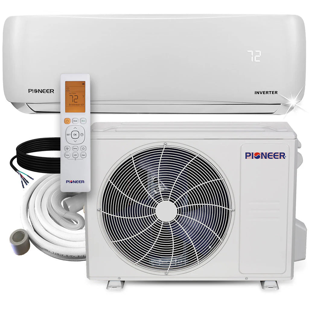 18,000 BTU 19 SEER 230V Ductless Mini-Split Inverter Air Conditioner Heat Pump System H70201