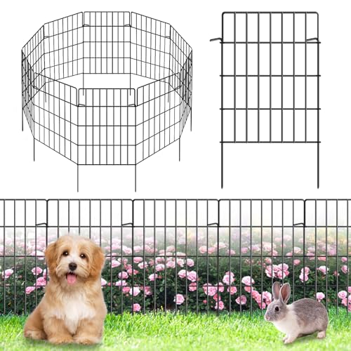 30 Pack Black Metal Wire Garden Fence K529