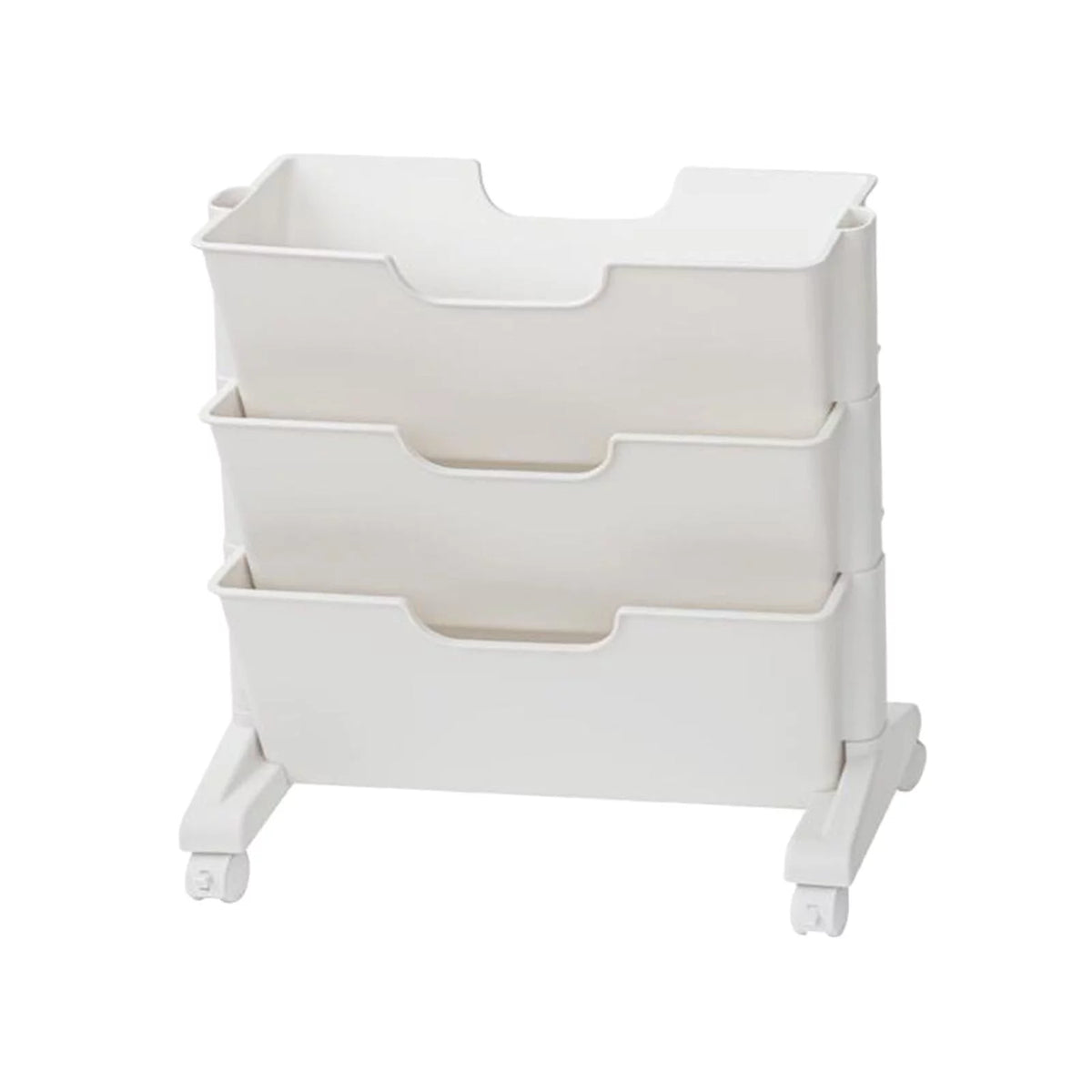3 Tier Rolling Bookshelf with Caster Wheels U632524