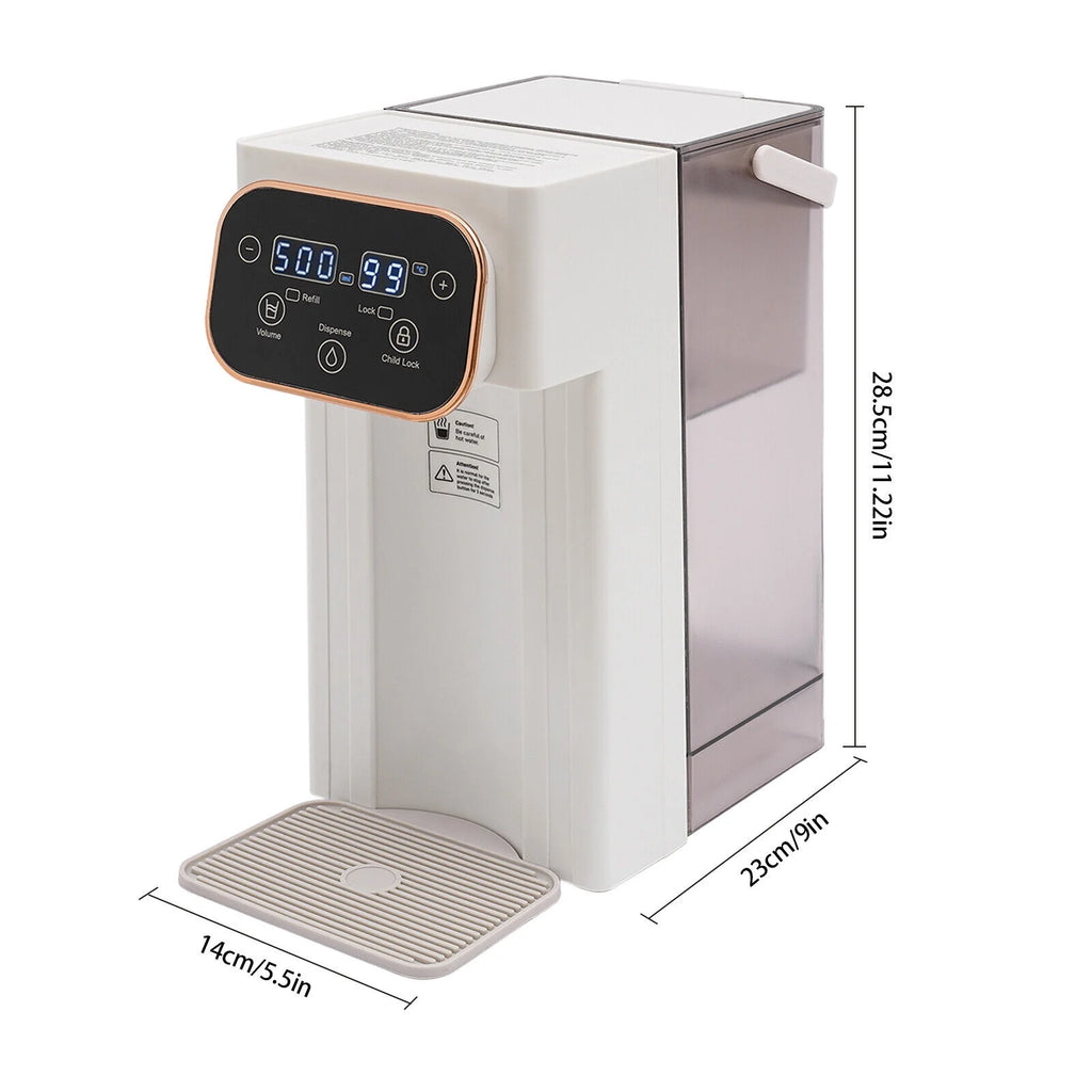1500W Electric Kettle Hot Water Dispenser with Filter LCD Panel Y49956