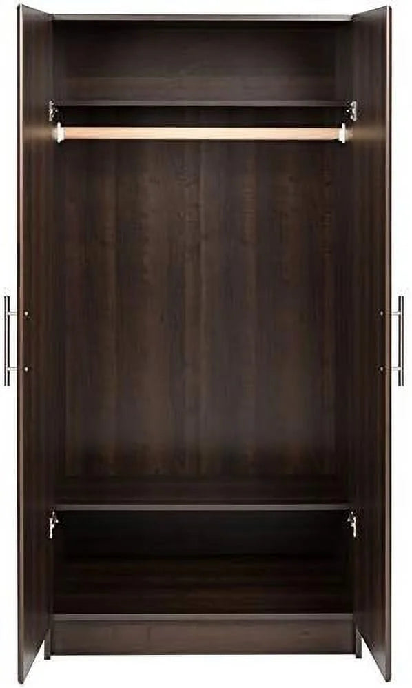 32" Wardrobe Armoire In Espresso H37258