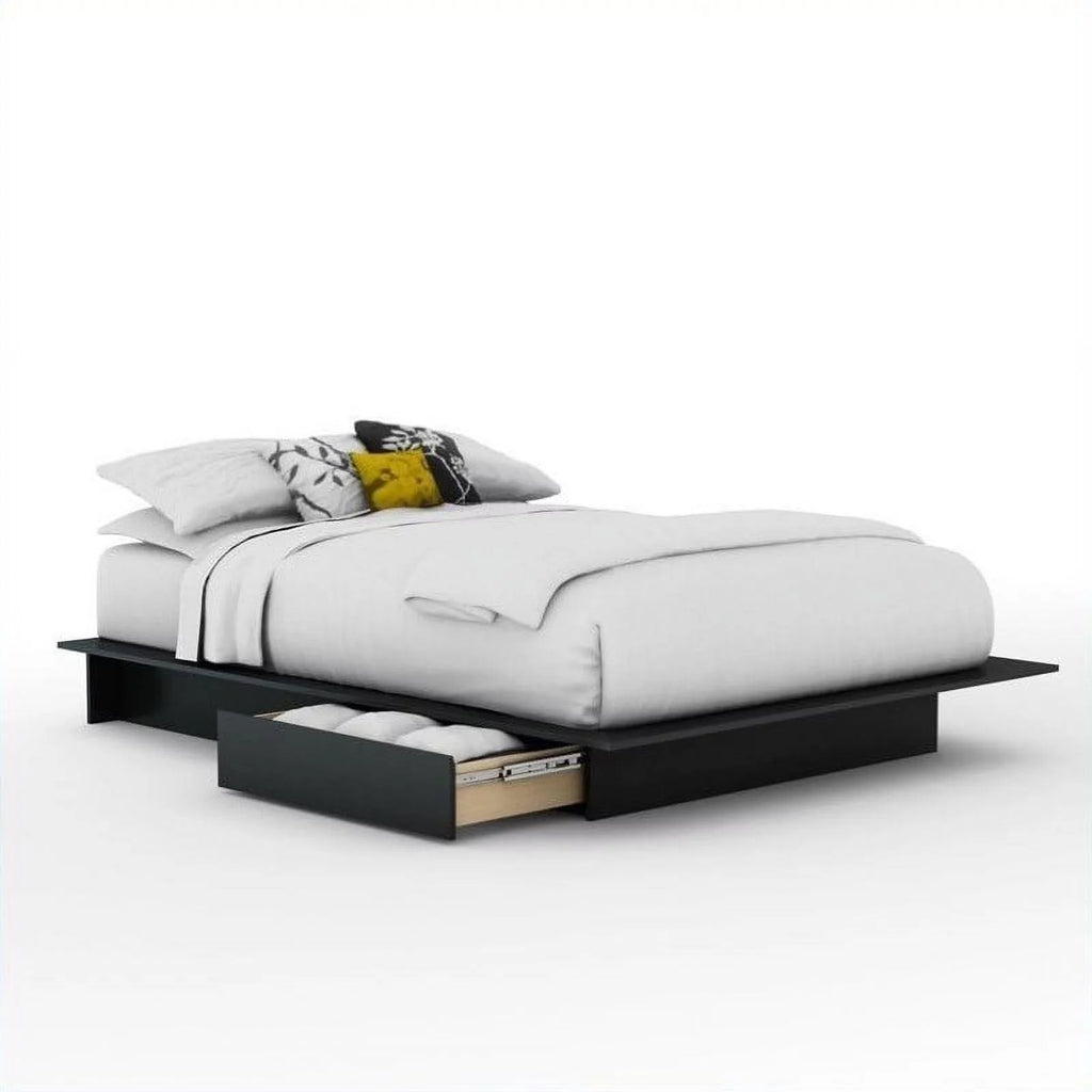 3-Piece Set with 2-Drawer Storage Platform Bed and 2 Nightstands E4282
