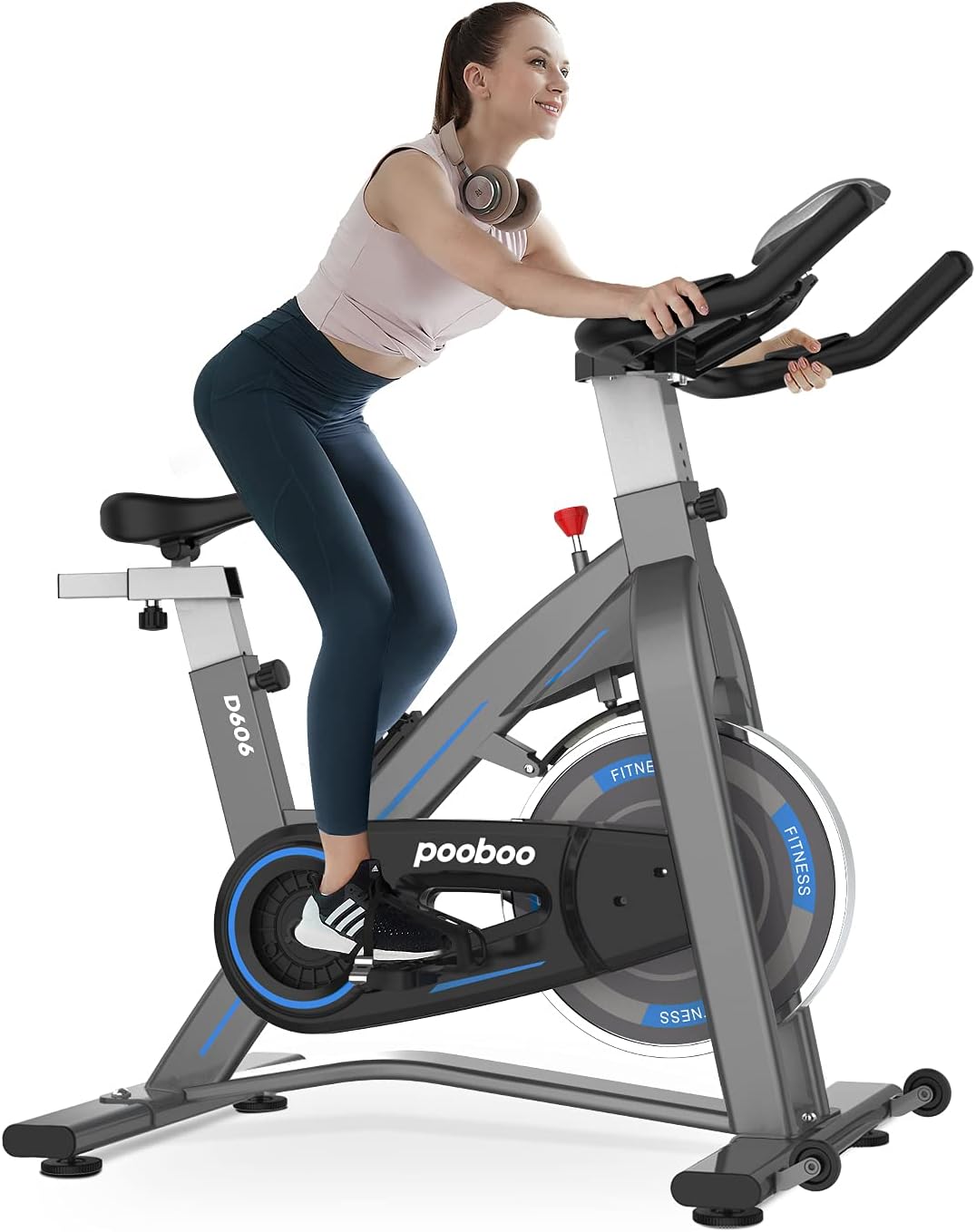 Stationary Exercise Bike with LCD Monitor K202204