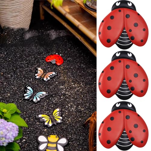 Set of 3 Resin Stepping Stones Q853501