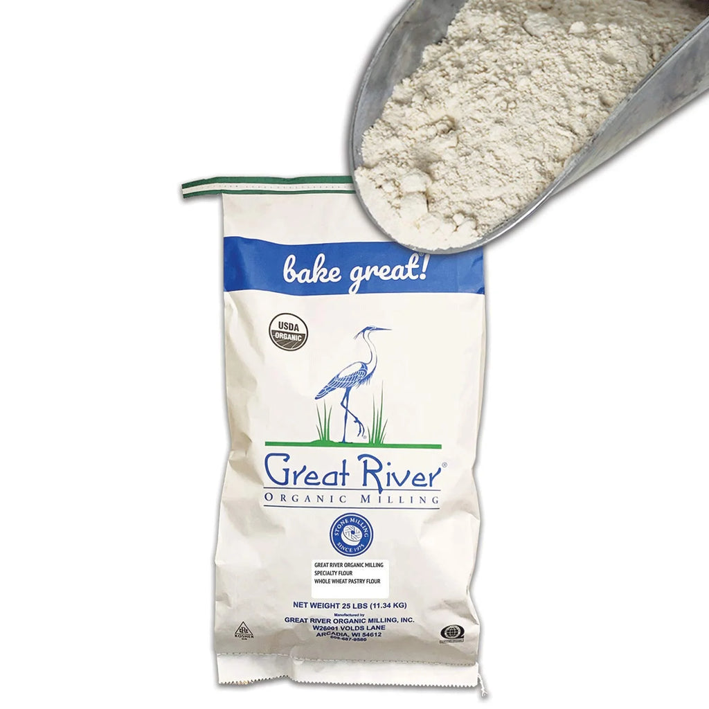 Organic Whole Wheat Pastry Flour, Stone Ground, 25 Pounds S614111