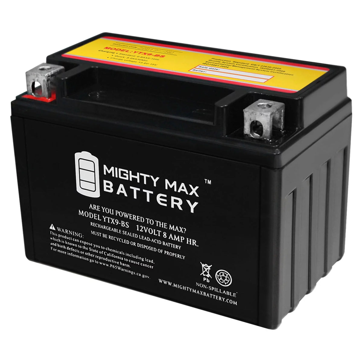 YTX9-BS Replacement Battery J764602