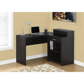 Cappuccino Corner Computer Desk with Storage W7164