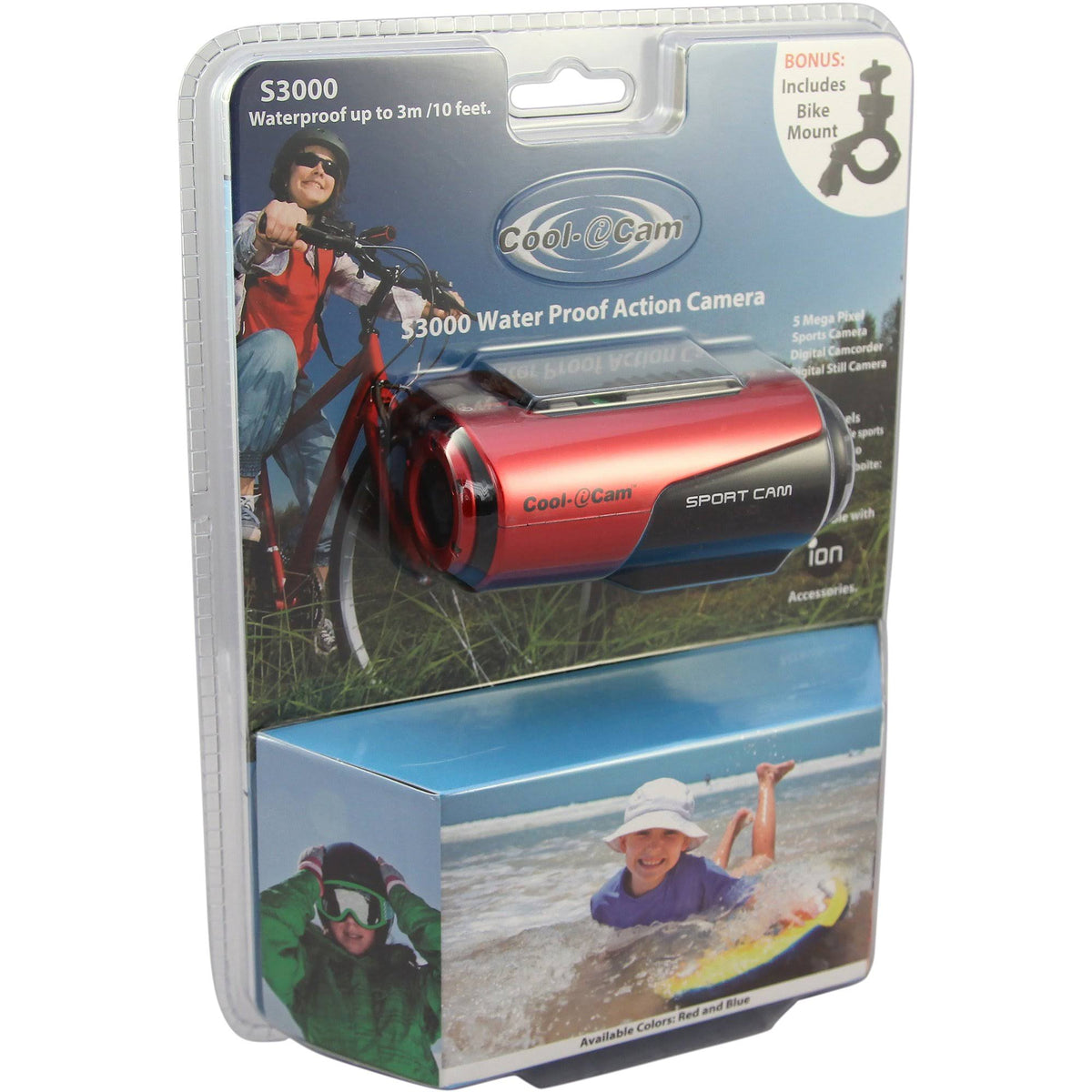 Waterproof Action Camcorder with 720p HD Video N99332