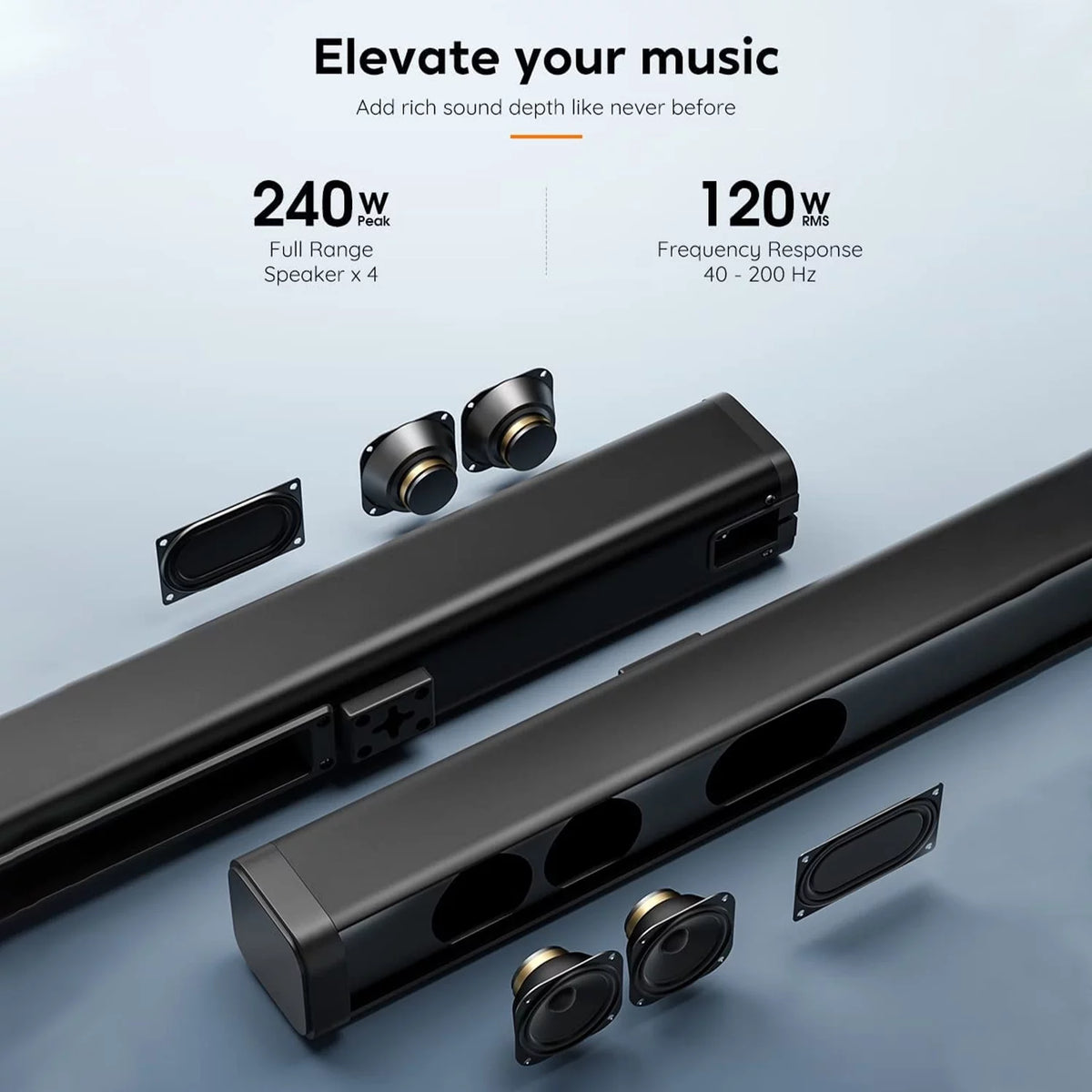 2.1 CH Separable Soundbar with Subwoofer Y411856