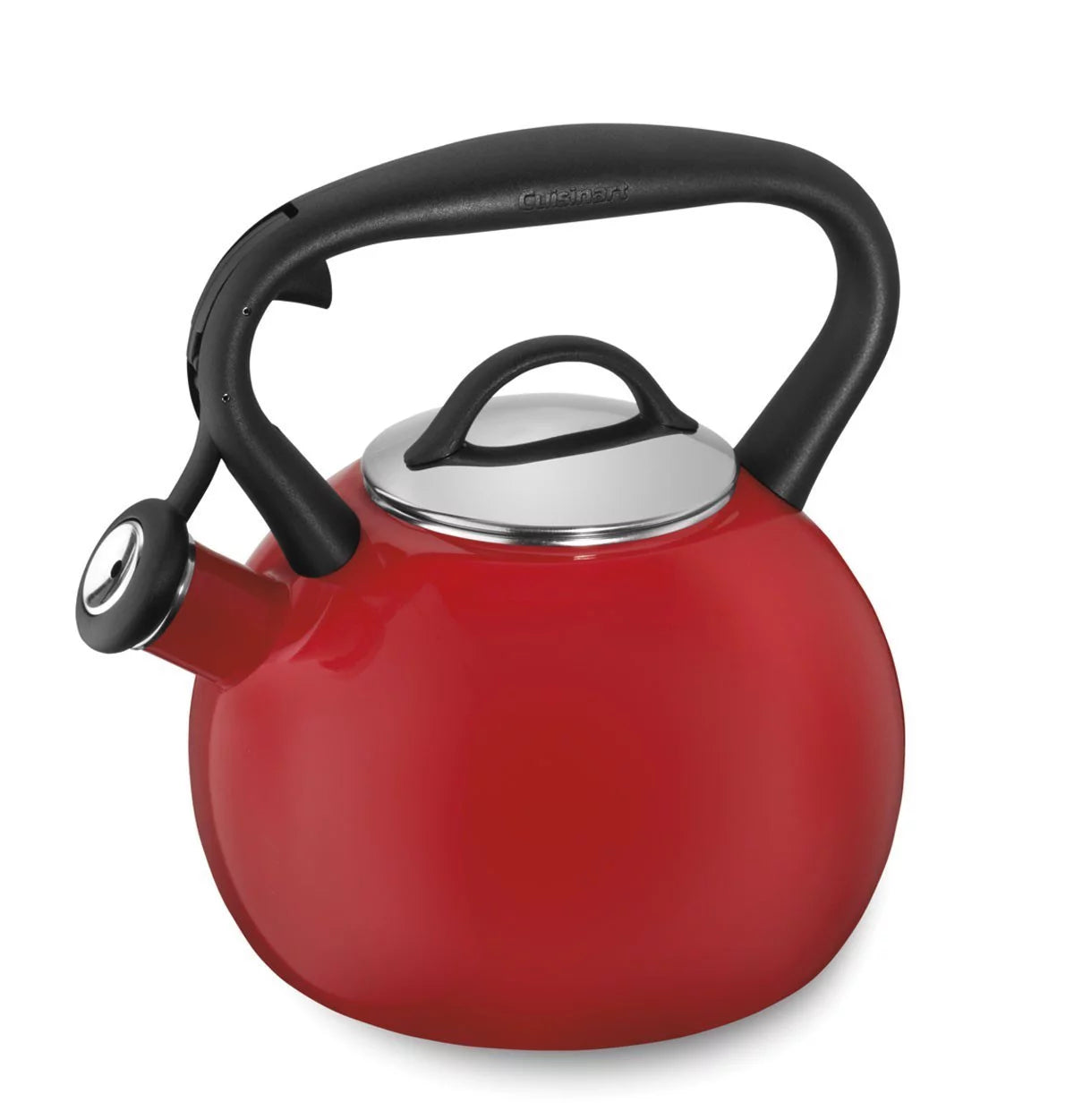 Red Porcelain Enamel on Steel Tea Kettle V80802