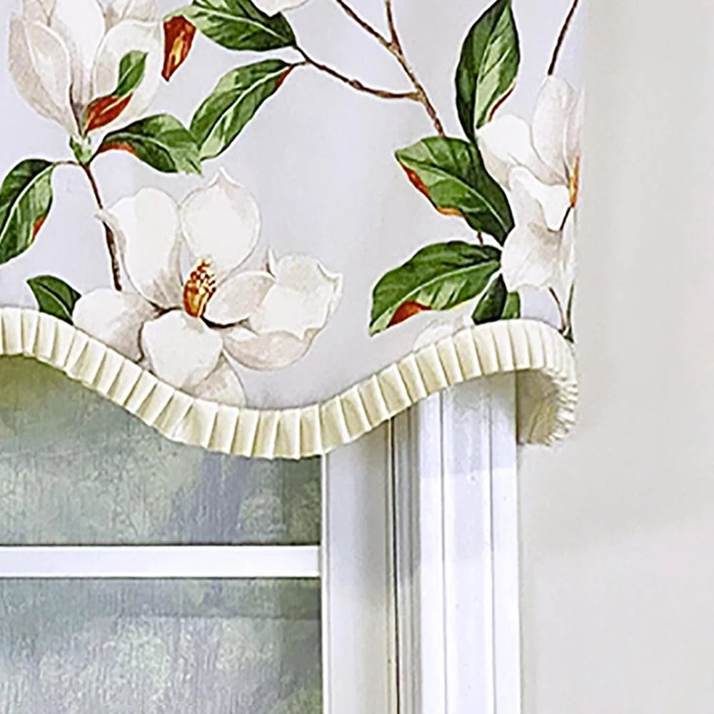 Gray Ruffled Valance G77127