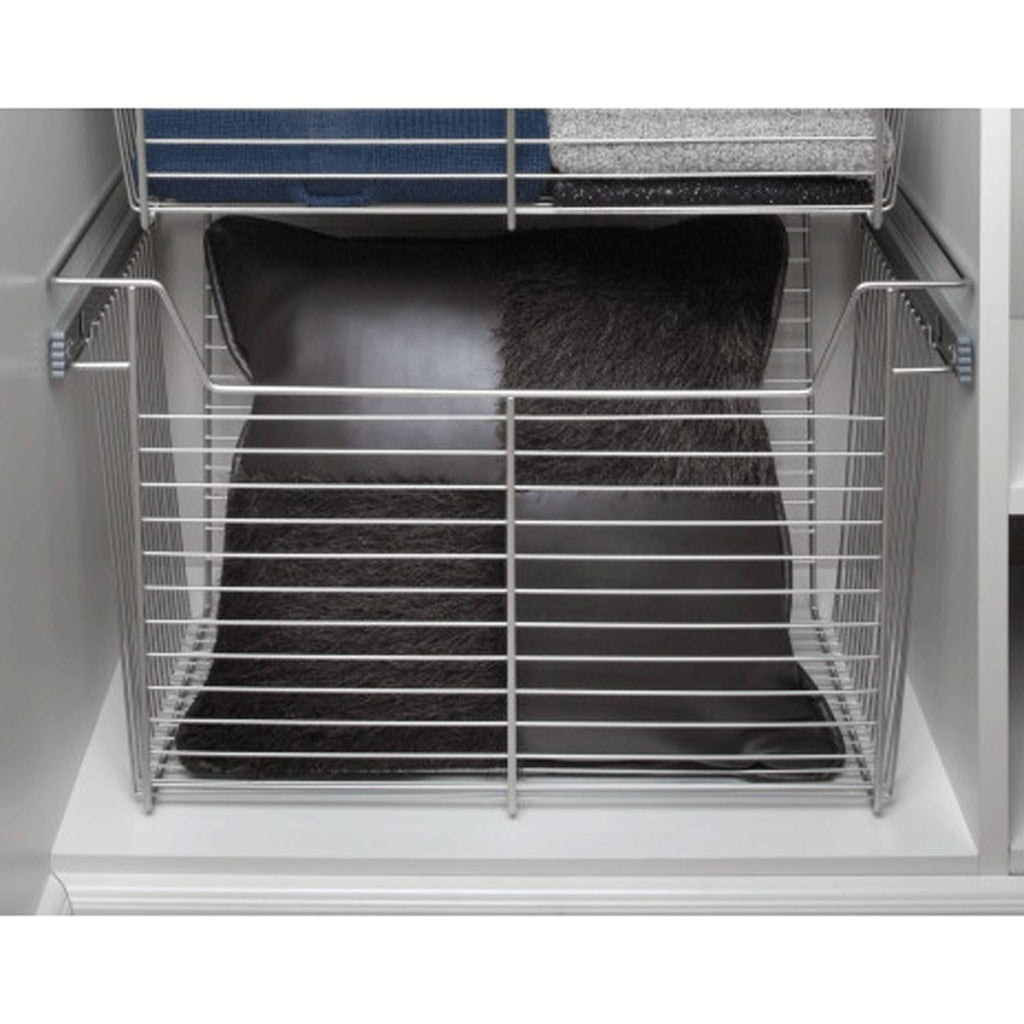 18x22 Satin Nickel Closet Basket 3 Pack V63278