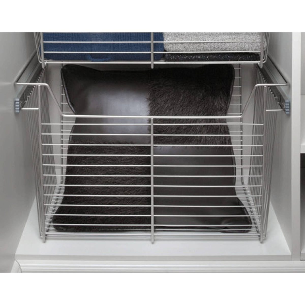 18x22 Satin Nickel Closet Basket 3 Pack V63278
