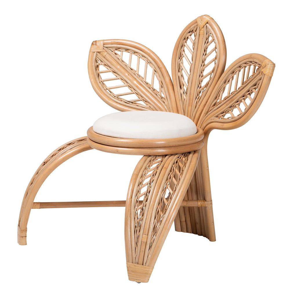 Natural Rattan Leaf Accent Chair N669478