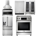 30 Gas Range, Range Hood, Microwave, Refrigerator, Dishwasher, Wine Cooler M994