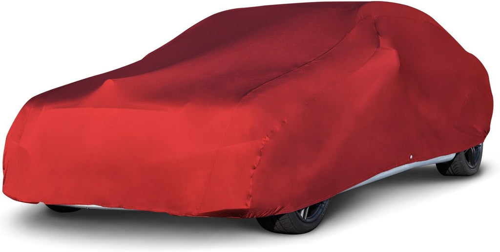 Red Stretch Car Cover, Size 5: Fits up to 22' A978