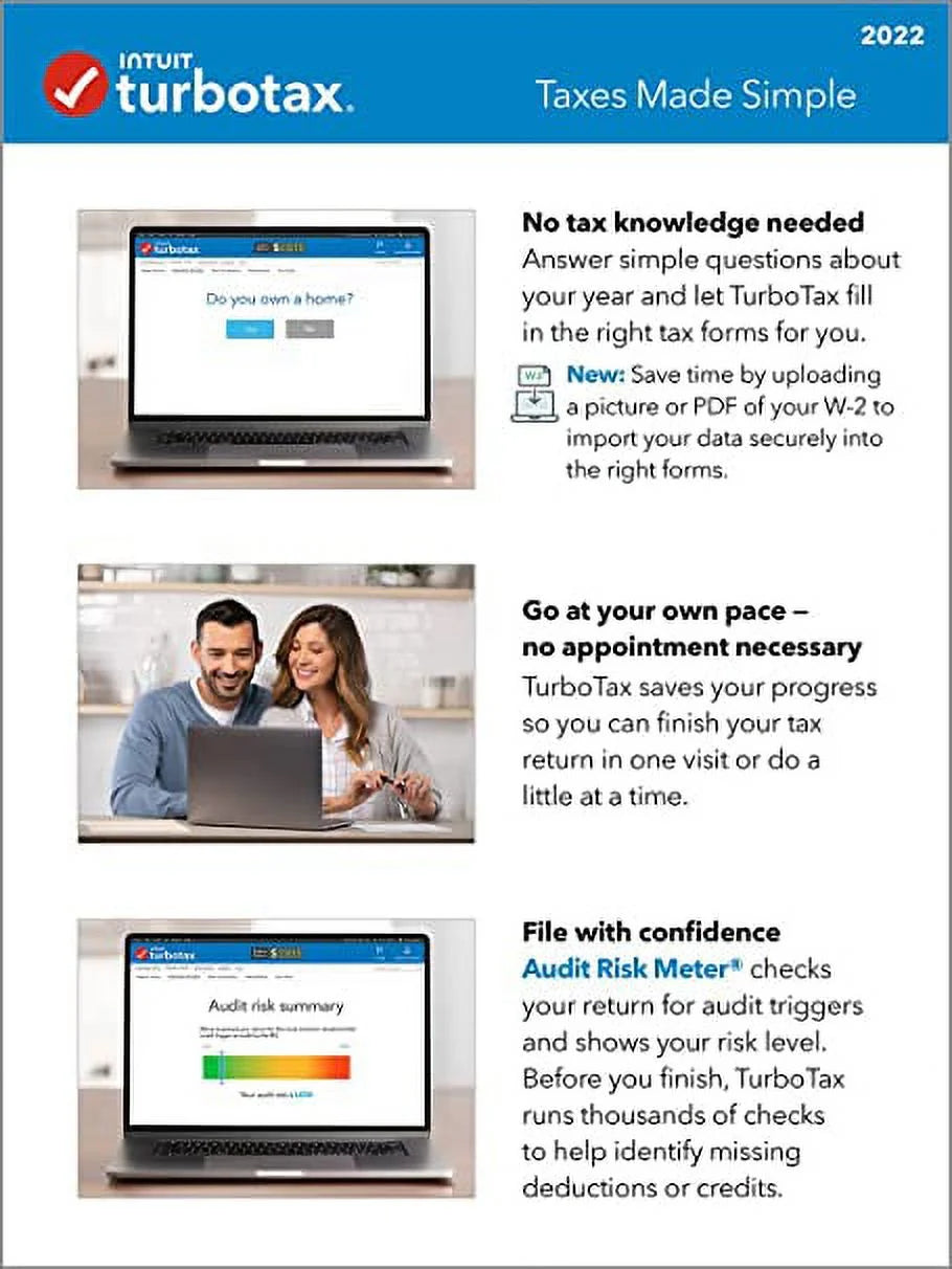 TurboTax Home & Business 2022 Physical Disk X7641